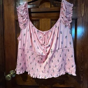 Disney Pink Daisy Duck Women's Blouse